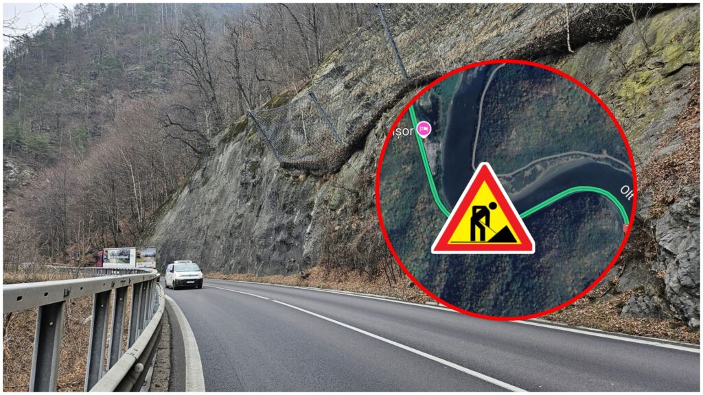 trafic-restrictionat-valea-oltului-masina-harta-lucrari-drum-versanti-pietre